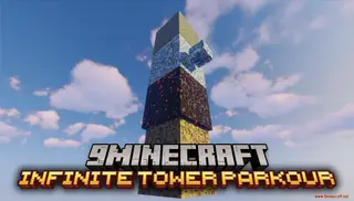 Infinite Tower Parkour Map (26.2, 1.20.1) – Climb an Endless Tower