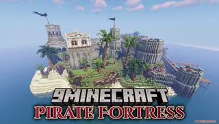 Pirate Fortress​ Map (26.2, 1.20.1) – Rule the Oceans From a Massive Island Fortress