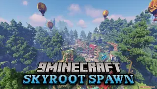 SkyRoot Spawn Map (26.2, 1.20.1) – Begin Your Server Story in a Lush Forest Hub