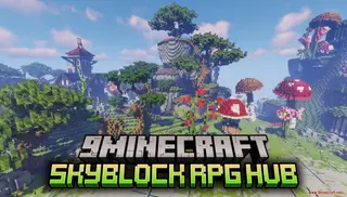 Skyblock RPG Hub Map (26.2, 1.20.1) – Giant Fantasy Realm