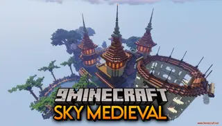 Sky Medieval Map (26.2, 1.20.1) – Rule a Massive Sky Kingdom of Ancient Castles