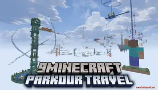 Parkour Travel Map (26.2, 1.20.1) – Conquer 300 Dizzying Jumps
