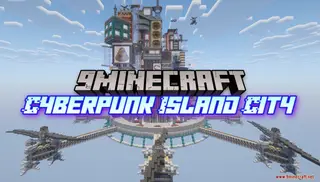 Cyberpunk Island City Map (26.2, 1.20.1) – Get Lost in a Floating Neon