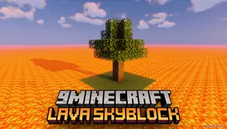 Lava SkyBlock Map (26.2, 1.20.1) – Survival Above the Flames
