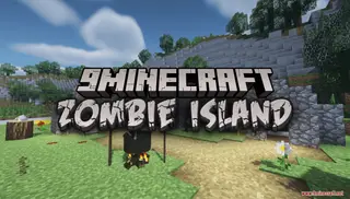 Zombie Island Map (26.2, 1.20.1) – A Volcanic Escape