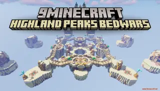 Highland Peaks BedWars Map (26.2, 1.20.1) – Desert Theme