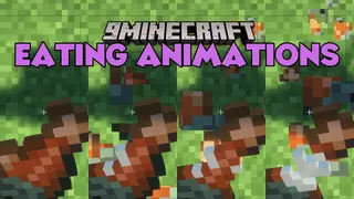 Eating Animation Mod (1.21.11, 1.20.1) – Munching and Chewing Animations