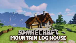 Mountain Log House Map (26.2, 1.20.1) – Mountain Serenity