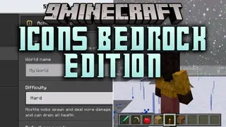 Icons Bedrock Edition Texture Pack (26.x, 1.21) – Visual Icons For Menus And Item Names