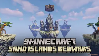 Sand Islands Bedwars Map (26.2, 1.20.1) – Battle In The Sky