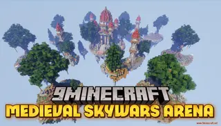 Medieval Skywars Arena Map (26.2, 1.20.1) – Floating Islands Battle