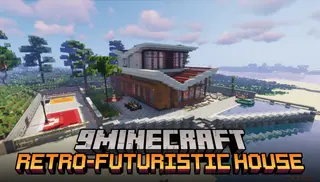 Retro-Futuristic House Map (26.2, 1.20.1) – Luxury Seaside Escape