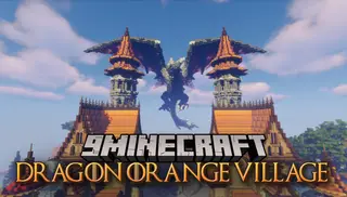 Dragon Orange Village Map (26.2, 1.20.1) – Stunning Medieval Hub