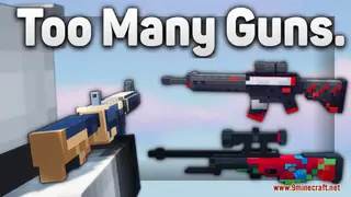 Too Many Guns Resource Pack (1.21.11, 1.21.1) – Modern 3D Firearms for Vanilla