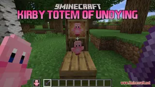 Kirby Totem of Undying Resource Pack (1.21.11, 1.21.1) – Lovely Figure Into Your Game