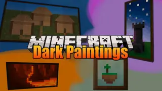 Dark Paintings Mod (26.2, 1.20.1) – Art Gallery in Minecraft
