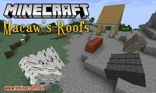 Macaw's Roofs Mod (26.2, 1.20.1) – Make a Sloped Roof Without Using Stairs