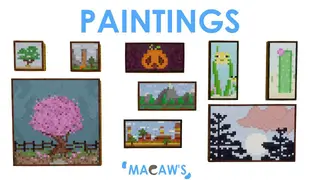 Macaw's Paintings Mod (26.2, 1.20.1) – In-game Art Gallery