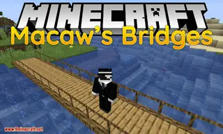 Macaw's Bridges Mod (26.2, 1.20.1) – A lot Types of Bridges