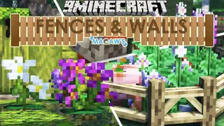 Macaw's Fences and Walls Mod (26.2, 1.20.1) – New Vanila Styled Gates