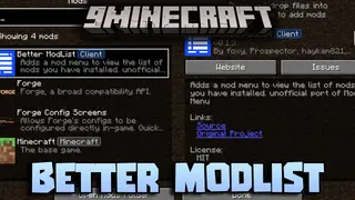 Better Modlist Mod (26.2, 1.20.1) – A Tool for Organizing Mods