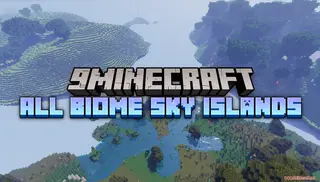 Large All Biome Sky Islands Map (26.2, 1.20.1) – Above the Clouds