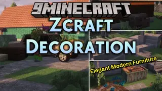 Zcraft Decoration Mod (26.2, 1.20.1) – Build Abandoned Cities and Survival