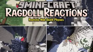 Ragdoll Reactions Mod (1.21.1) – Turn Player Accidents Into Funny Ragdoll Flops