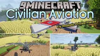 Civilian Aviation Mod (1.21.1, 1.20.1) – Pilot Modern Planes and Helicopters