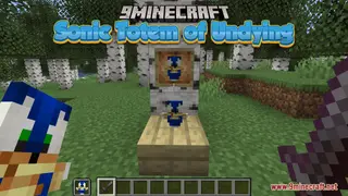 Sonic Totem of Undying Resource Pack (1.21.11, 1.21.1) – A Funny Creature in Minecraft World