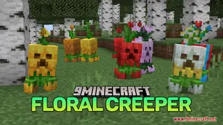 Floral Creeper Resource Pack (1.21.11, 1.21.1) – Cute Blooming Petal Monsters