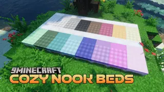 Cozy Nook Beds Resource Pack (1.21.11, 1.21.1) – Cozy Plaid Bedding for Rustic Cabins