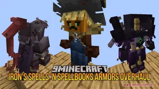 Iron's Spells 'n Spellbooks Armors Overhaul Resource Pack (1.21.11, 1.21.1) – Different Magical Outfits