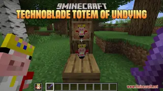 Technoblade Totem of Undying Resource Pack (1.21.11, 1.21.1) – Your Little Pig King