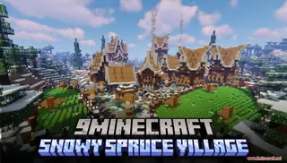 Snowy Spruce Village Map (26.2, 1.20.1) – Winter Survive
