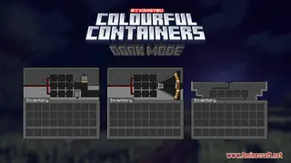 Colourful Containers Dark Mode GUI Resource Pack (26.1.2, 1.20.1) – Texture Pack