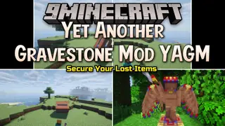 Yet Another Gravestone Mod YAGM Mod (1.21.1) – Recover Lost Gear and Tame Ghost