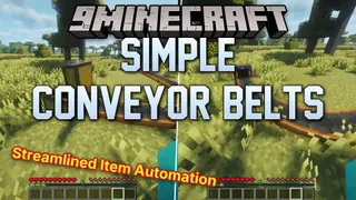 Simple Conveyor Belts Mod (1.21.1) – Transport Items Without Straight Lines