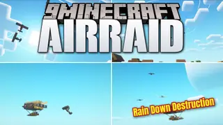 Airraid Mod (1.21.1) – Defend Your Village From Flying Pillager Squadrons