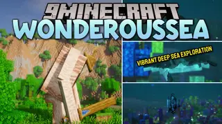 Wonderoussea Mod (1.20.1) – Swim Alongside Massive Whales and Playful Dolphins