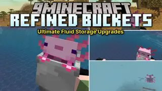 Refined Buckets Resource Pack (26.1.2, 1.20.1) – Chunky 3D Buckets with Vanilla