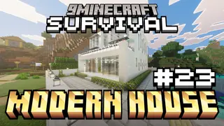 Survival Modern House 23 Map (26.x, 1.21) – Claim a Safe Luxury Home Near the Village