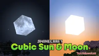 Cubic Sun & Moon Resource Pack (1.21.11, 1.20.1) – Texture Pack
