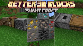 Better 3D Blocks Resource Pack (1.21.11, 1.20.1) – Texture Pack