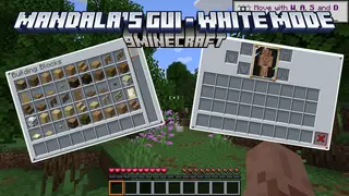 Mandala's GUI – White Mode Resource Pack (1.21.11, 1.20.1) – Texture Pack