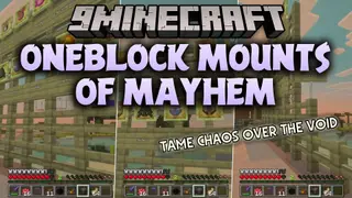 OneBlock Mounts of Mayhem Map (26.2, 1.20.1) – Tame Chaos Over the Void