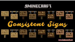 Consistent Signs Resource Pack (1.21.11, 1.20.1) – Texture Pack