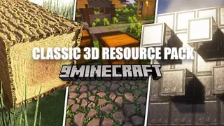 Classic 3D Resource Pack (1.21.11, 1.20.1) – Texture Pack