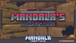 Mandala's GUI – Dark Mode Resource Pack (1.21.11, 1.20.1) – Texture Pack