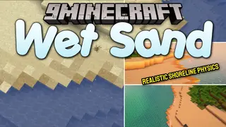 Wet Sand Mod (26.2, 1.20.1) – Shape Realistic Beaches with Floating Wet Sand